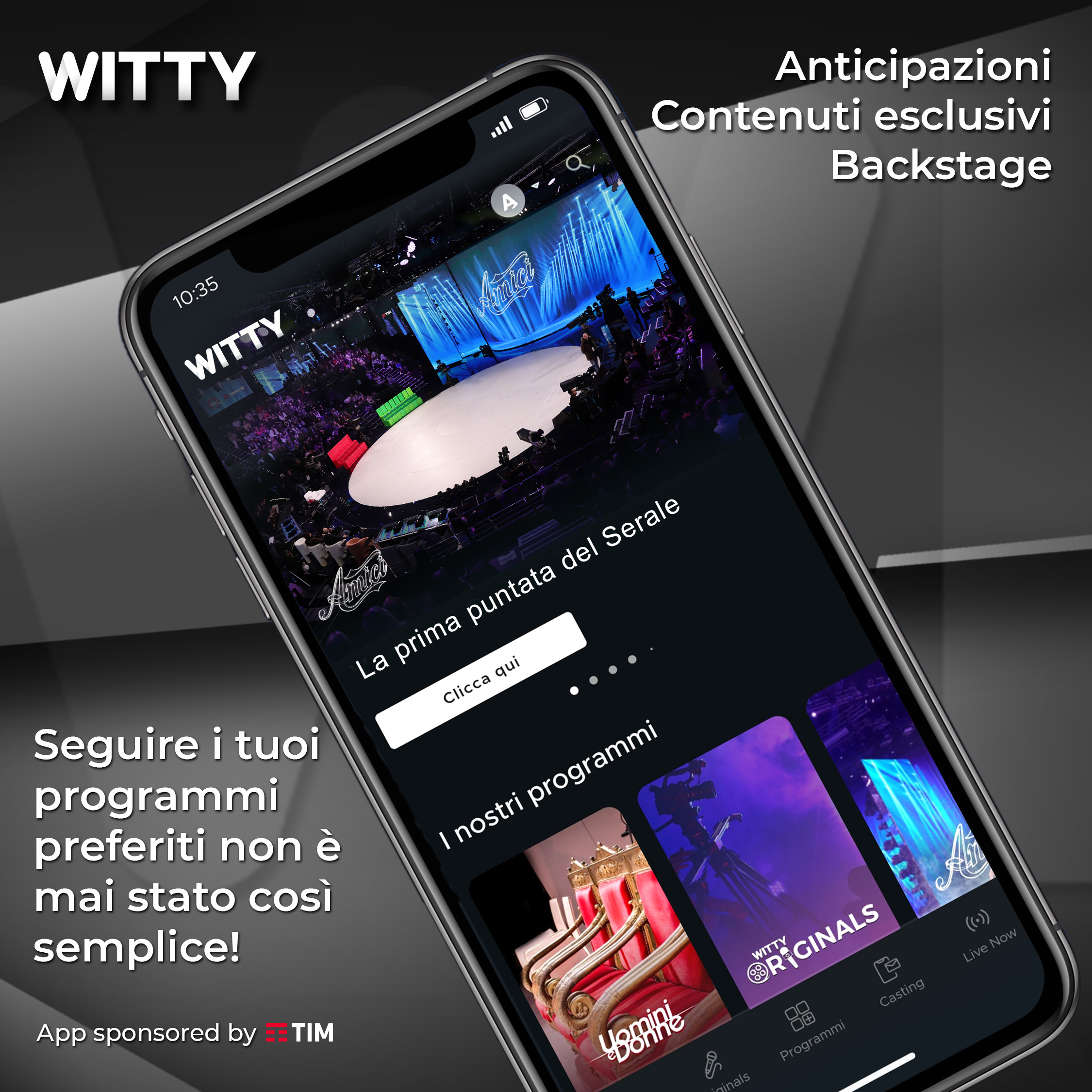 La nuova App di WittyTV Originals News Witty TV